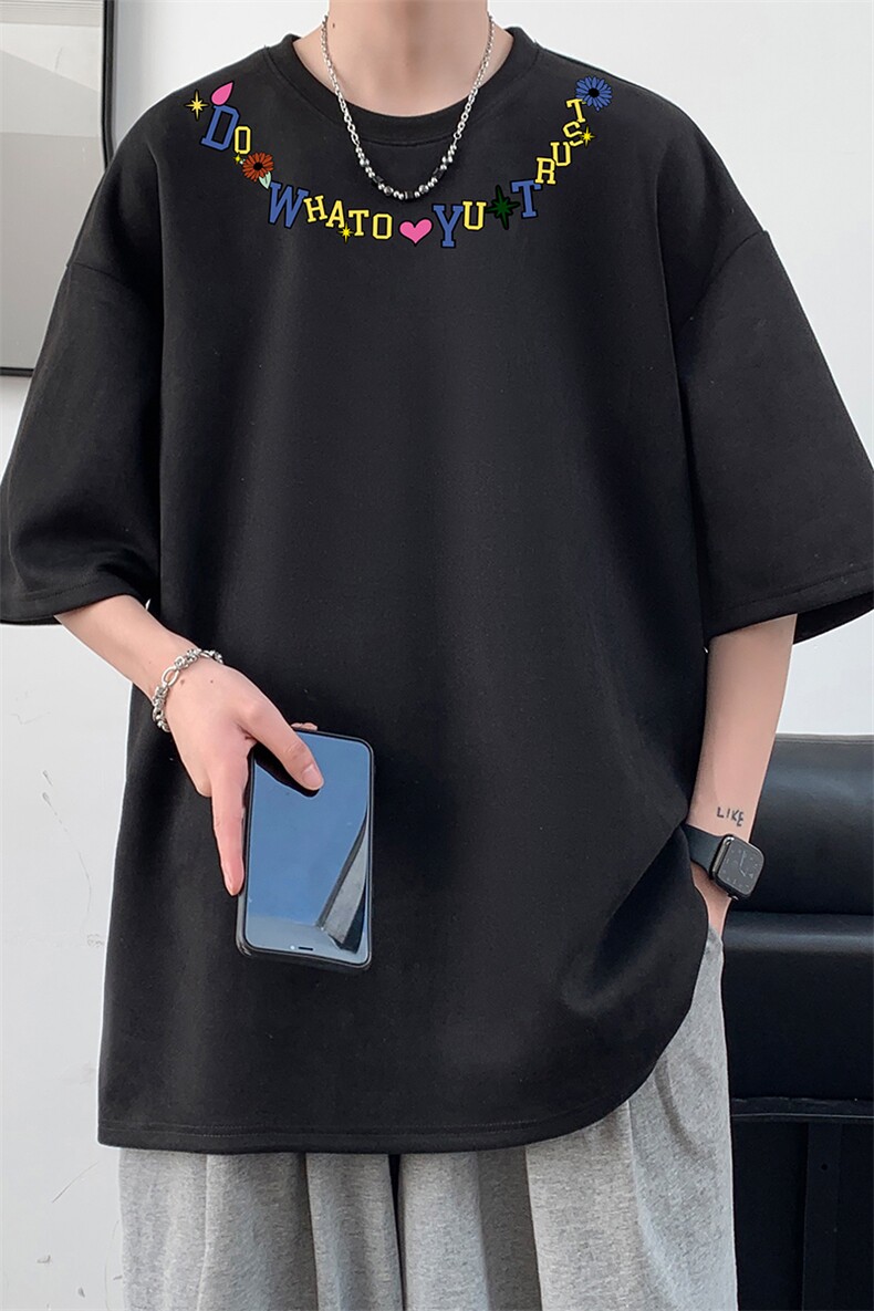 麂皮绒短袖t恤男大码半袖男大皂风JD82381-P25,男装T恤,电商A040