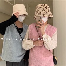 羊羔绒毛马甲。集美出街你穿。，女装马甲，molly fits