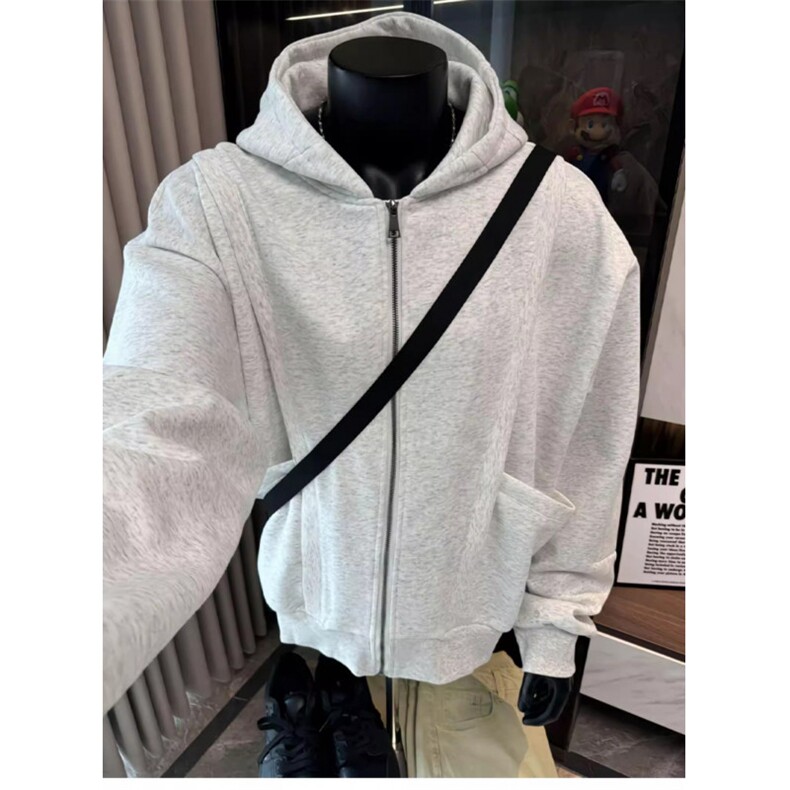 【有货】D8104-特P88美式复古重磅硬挺卫衣开衫男秋冬连帽外套,男装卫衣,星座603-2