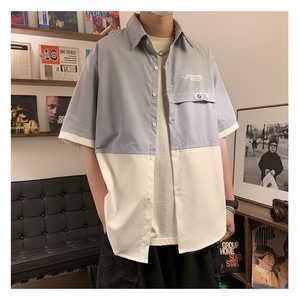 港风新款套装夏季学生衬衫男休闲帅气 C3017图片