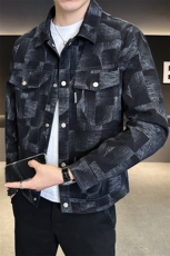 店主风牛仔夹克男2025秋款时尚外套男上衣牛仔服B317/5533/P125，男装工装外套，电商B317