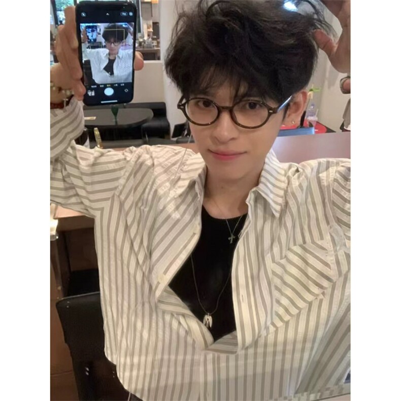 原版泡泡纱条纹衬衫ZC0134-特批36,男装衬衫,星座313A(原308A-2)
