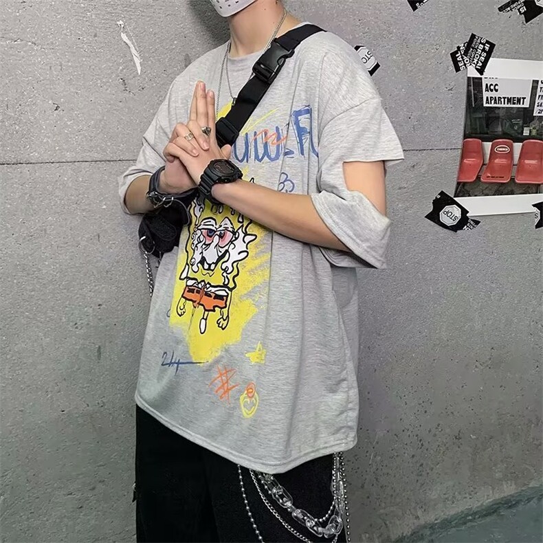 2023春夏季新款男休闲圆领短袖T恤G15P23,男装T恤,星座1116-2