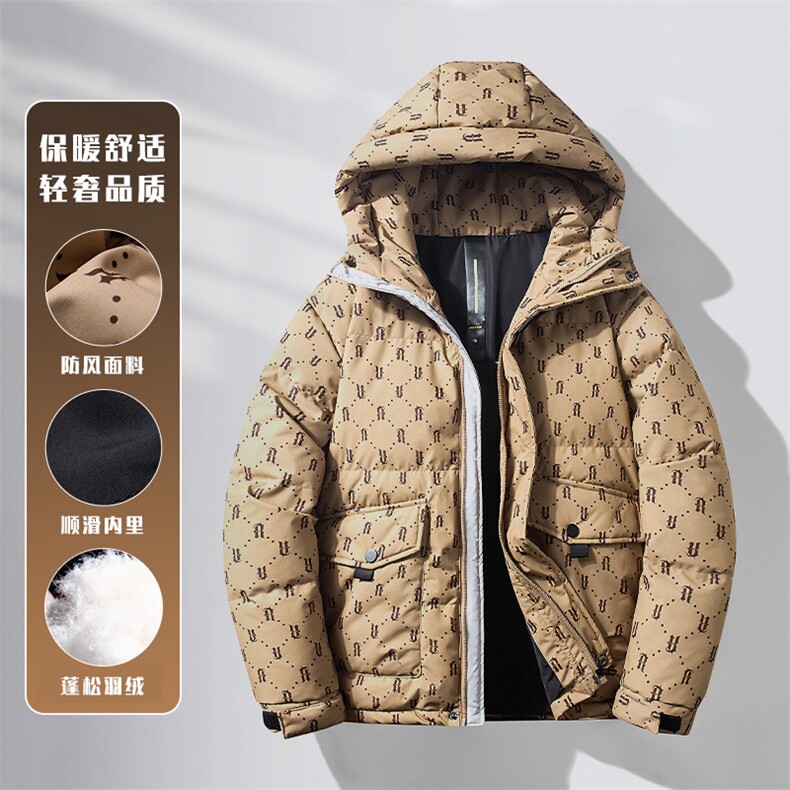 新款白鸭绒潮牌羽绒服男女秋冬季休闲保暖外套A068-XHYRY31-TP220图片