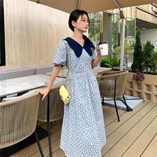 【新款有现货】小众碎花连衣裙82366-P105-K145，女装连衣裙，辉之琳