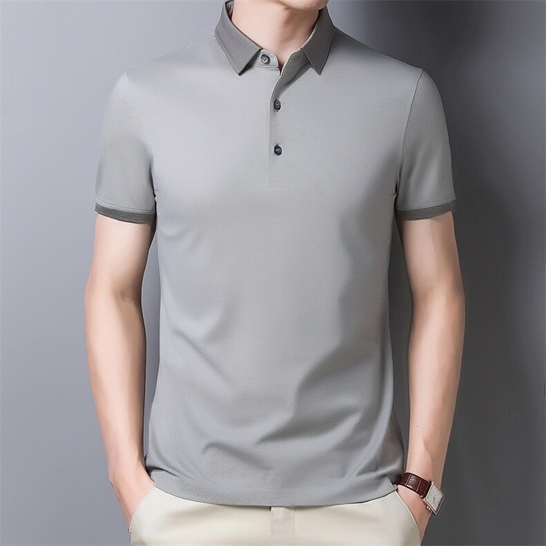 AD2101钱塘2020-3夏季男士高端休闲短袖精品T恤P90图片