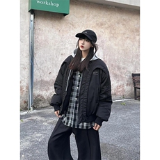 冬季解构弧形小众短款飞行服夹克加厚保暖棒球棉服潮M8520，男装夹克，星座1116A（原606A-3）