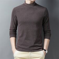 E005钱塘2020-2秋冬男士双面绒德绒休闲卫衣打底衫P32主推，男装T恤，钱塘207-2