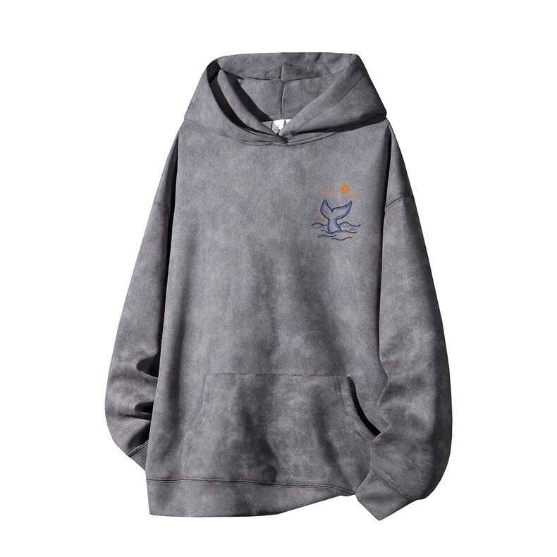 得物供货、重磅420克现货麂皮绒扎染卫衣HD019-1-WL25366ZR-P45,男装卫衣,电商019-1