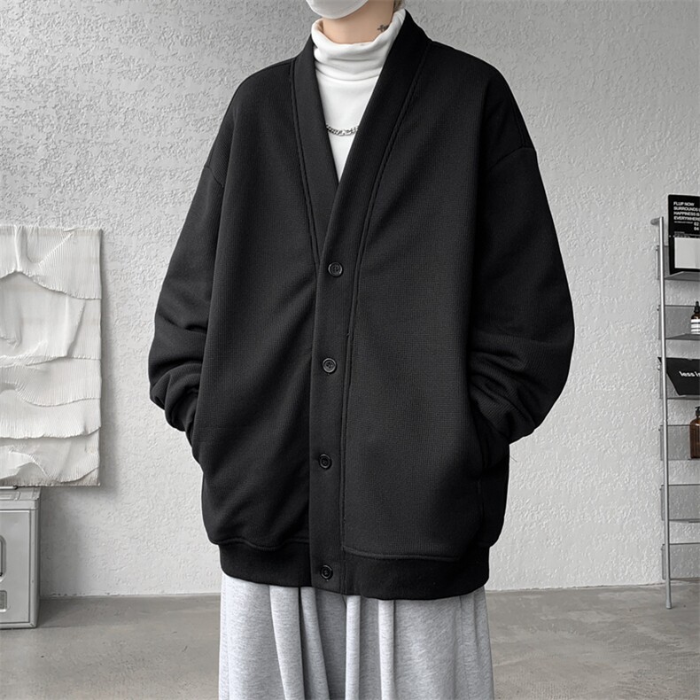 M~8XL大码重磅开衫卫衣秋冬加绒加厚保暖V领外套KS2101/P60加绒80,男装卫衣,电商B238