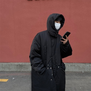 816B-WT026-P138 韩风休闲宽松百搭外套工装长款棉衣图片