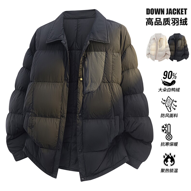 Tide2025羽绒服轻薄高品质保暖情侣冬90白鸭绒学生 SYR2603-P208图片