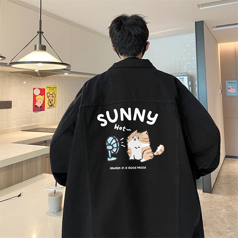 牛仔夹克男大码牛仔外套男茄克 NJ77402-P60图片