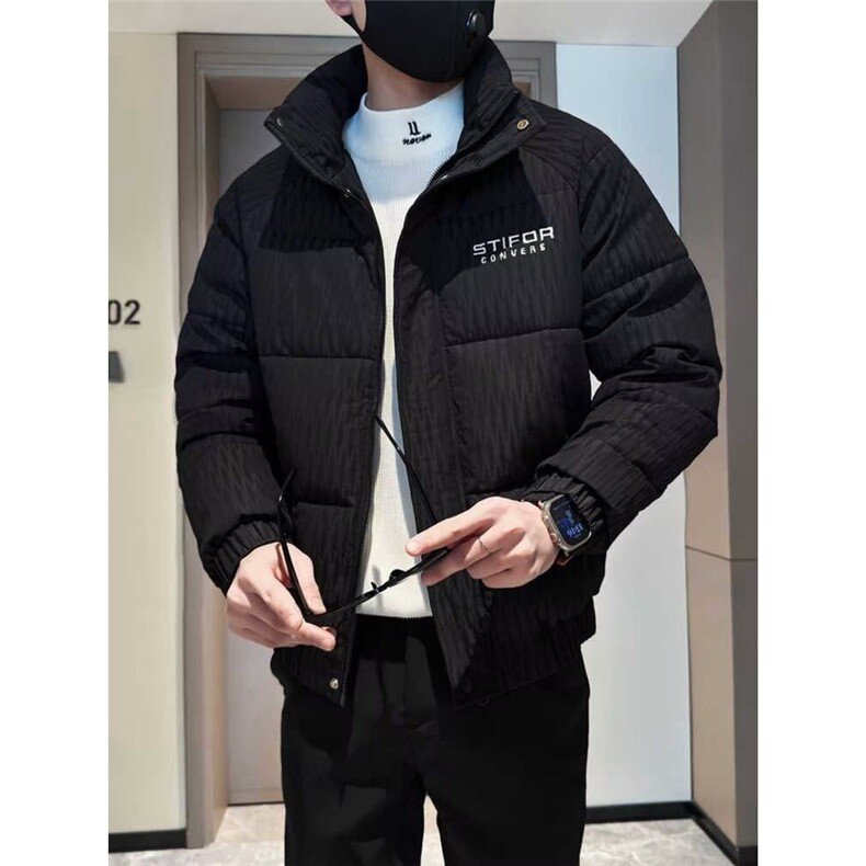 棉衣男士修身潮牌棉袄新款冬季时尚棉服痞帅外套,男装棉衣,星座1013-1
