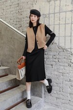 韩版两件套连衣裙，女装连衣裙，新依佳人