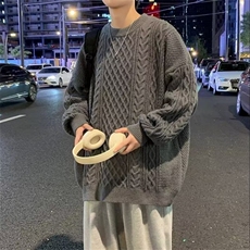 2320-P59慵懒简约ins百搭潮流文艺新款时尚长袖毛衣气质日系，男装针织衫/毛衣，电商B323A