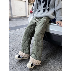 东北零下40度羊羔绒裤子男女秋冬季加绒加厚棉裤哈尔滨防寒雪地裤，男装棉裤，星座412-3