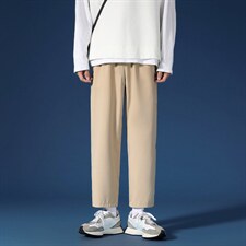 黑色小西裤男士秋季cleanfit百搭西装裤子青少年宽松直筒休闲长裤,男装休闲裤,星座718-1