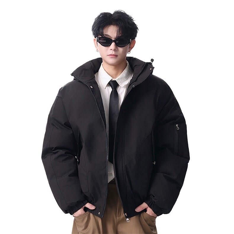 棉服男冬季新款港风宽松连帽棉衣MF9006-P90,男装棉衣,星座214-3