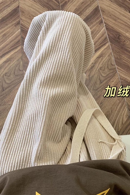 粗条灯芯绒加绒加厚vibe休闲裤大码M~5XLXZ604-KG42JR-P65控78,男装卫衣,星座604