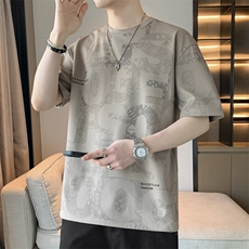 7A抗菌夏季大码潮流时尚动漫印花男士短袖，男装T恤，星座1107-1