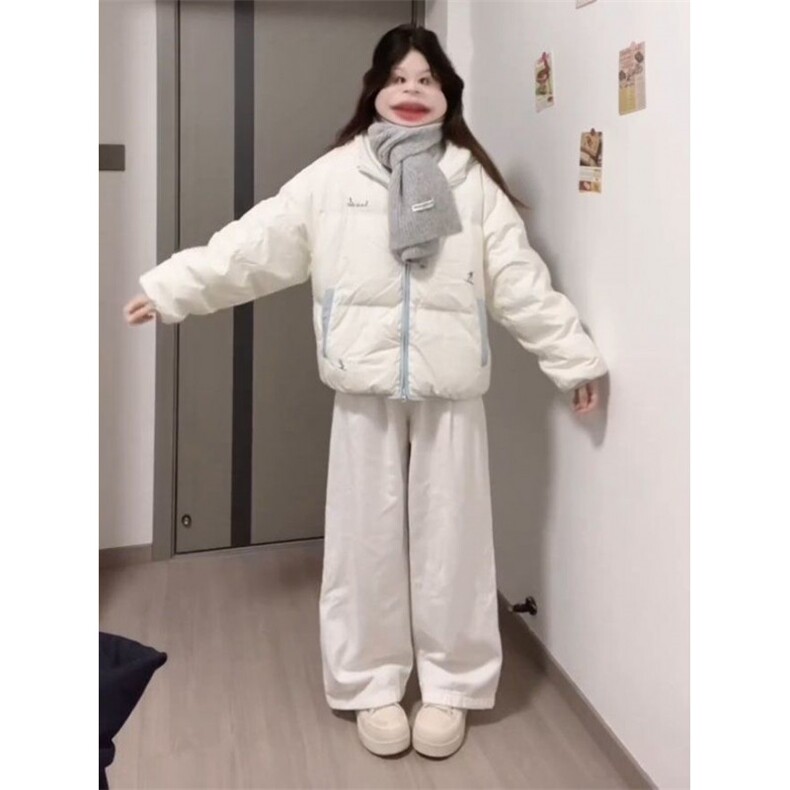 1506-1/M78221/P89连帽条纹面包服女冬季新款百搭宽松学生棉服,男装棉衣,星座1506-1