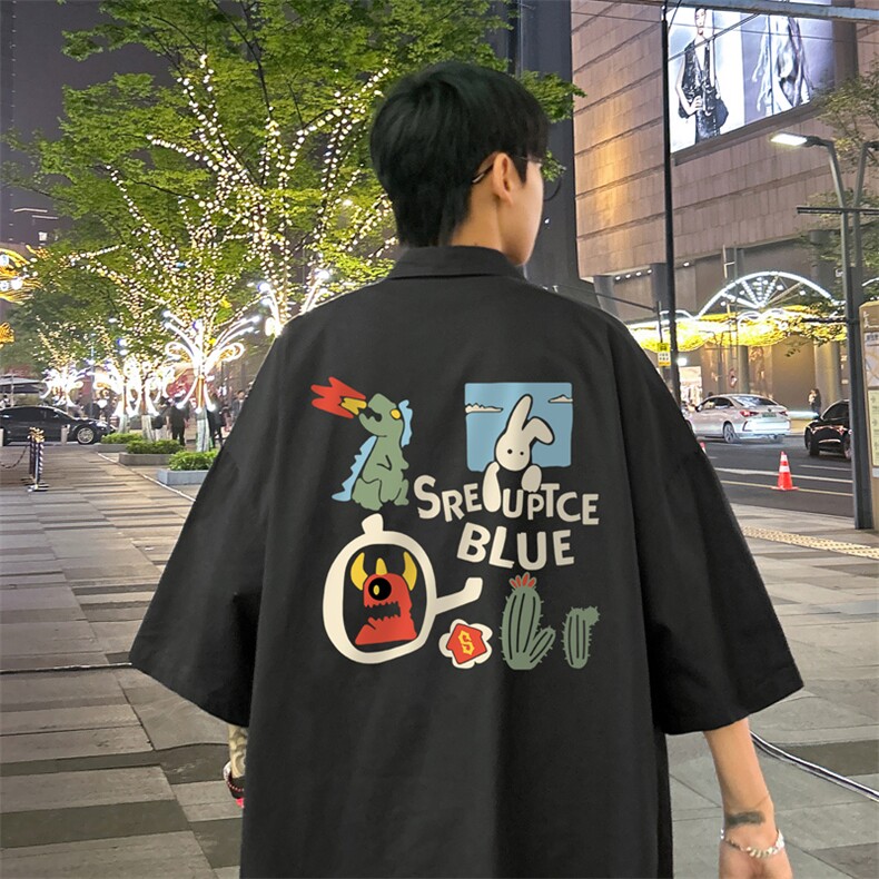 量大优  供视频 冰丝短袖衬衫男 DS236-特P 25图片