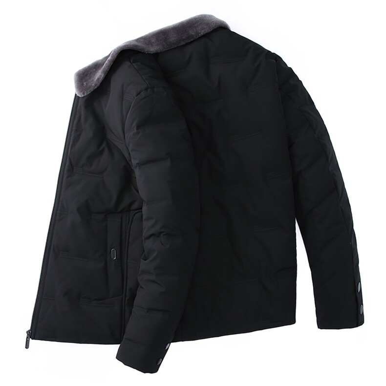 XS98209冬季男士羽绒服外套翻领白鸭绒休闲毛领加厚保暖P240,男装羽绒服,电商B360