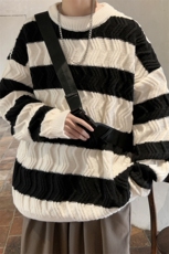 cityboy！条纹毛衣男士加厚麻花线衣男针织衫男XH03-P60，男装针织衫/毛衣，电商B367