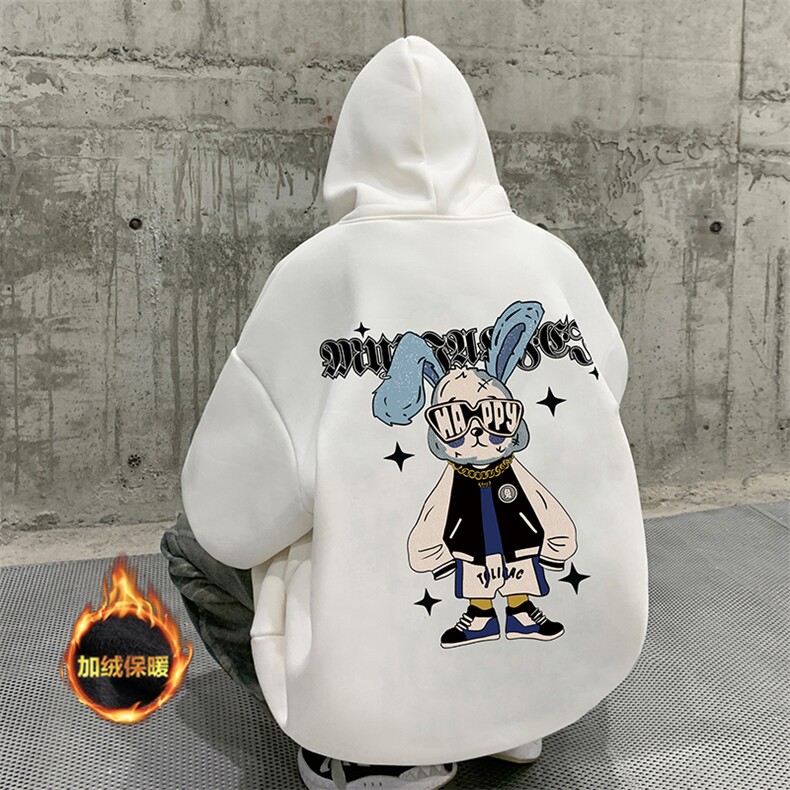 抖音供货、复合重磅加绒现货连帽卫衣宽松D223A-JR-WY2380-特P40,男装卫衣,电商019-1