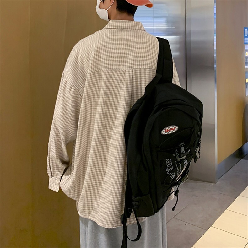格子长袖衬衫男春秋款港风日系休闲衬衣C1125P38，男装衬衫，星座1116-2