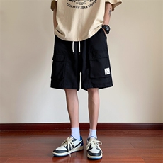 工装短裤男夏季男士休闲裤潮流直筒贴标大口袋A266-TYK2331-P35，男装牛仔裤，电商A266