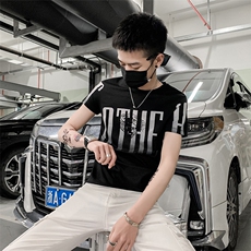 T-短袖t恤男潮流百搭体恤网红夏季精神小伙，男装T恤，星座102A（原电商D309-1）