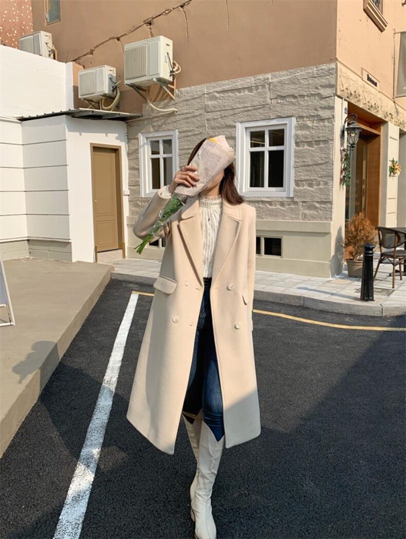 现货，单面羊绒大衣，其它，墨初