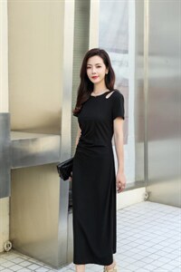 气质修身连衣裙图片