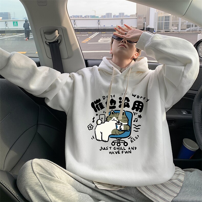 8XL连帽卫衣男大码胖子帽衫大号运动服WY2403-P35加绒款-P40,男装卫衣,电商A040