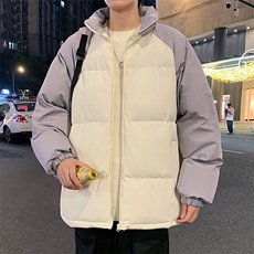 潮美式情侣棉服冬季宽松加厚男女款立领上衣M05-P75，男装棉衣，星座308B-2