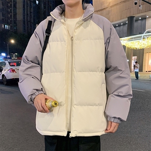 潮美式情侣棉服冬季宽松加厚男女款立领上衣M05-P75图片