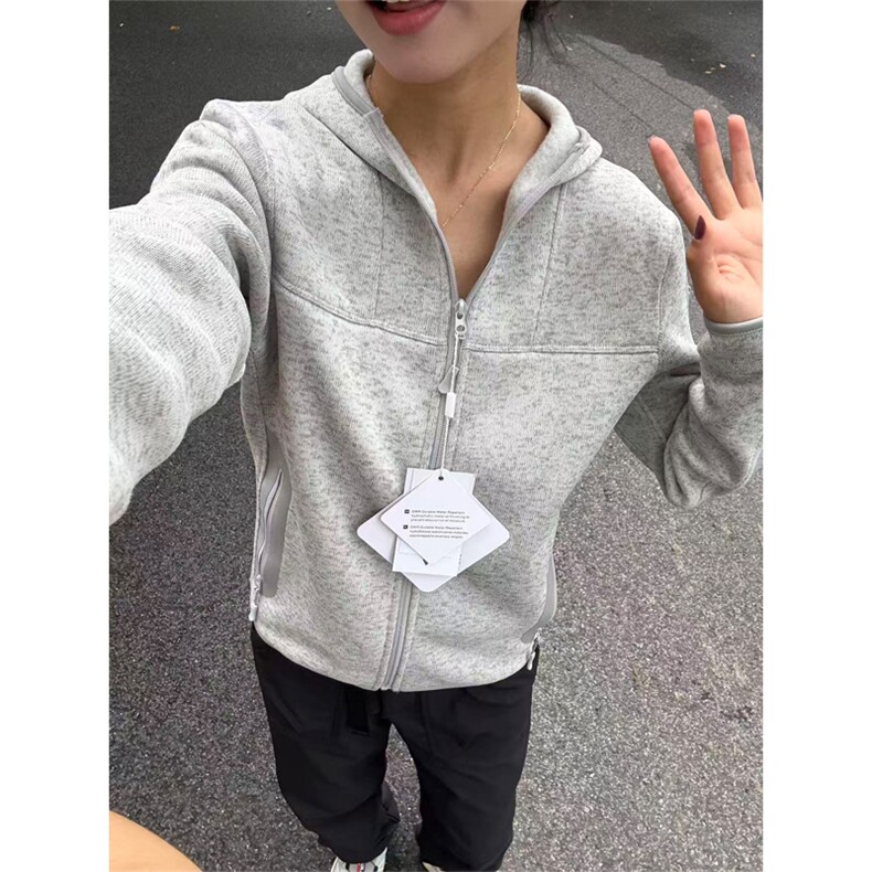 网图有货 高品户外！山系运动抓绒衣连帽开衫外套男女 A1005-P75图片