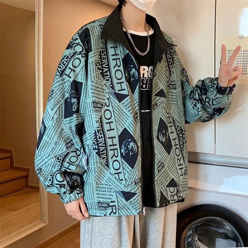 潮流夹克潮男春季双面穿夹克J7330P55图片