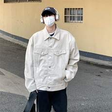2026年新款百搭布夹克男款春秋季廓形宽松cleanfit外套JK1184-P95，男装夹克，星座1103-3