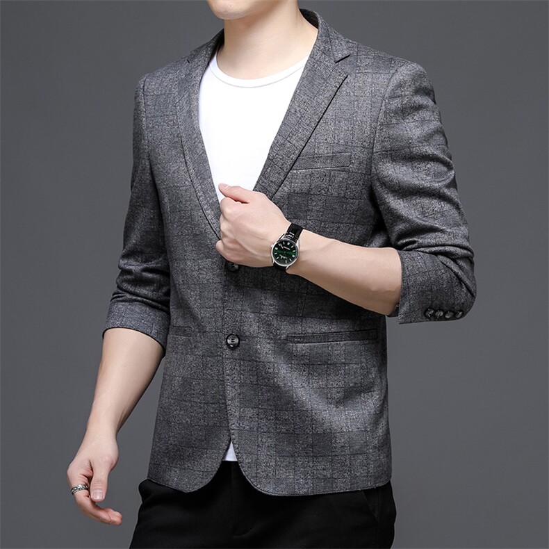 秋季新款西装男西服简约外套西服商务休闲小西装单西,男装西服,电商B360