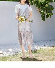 新货夏新款假两件套连衣裙，女装连衣裙，觅处