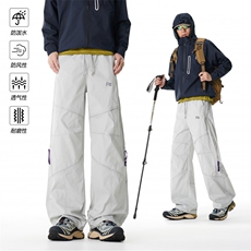 春季新款户外机能拼接侧边拉链三防冲锋裤B315-K999-特p45控98，男装休闲裤，电商B315