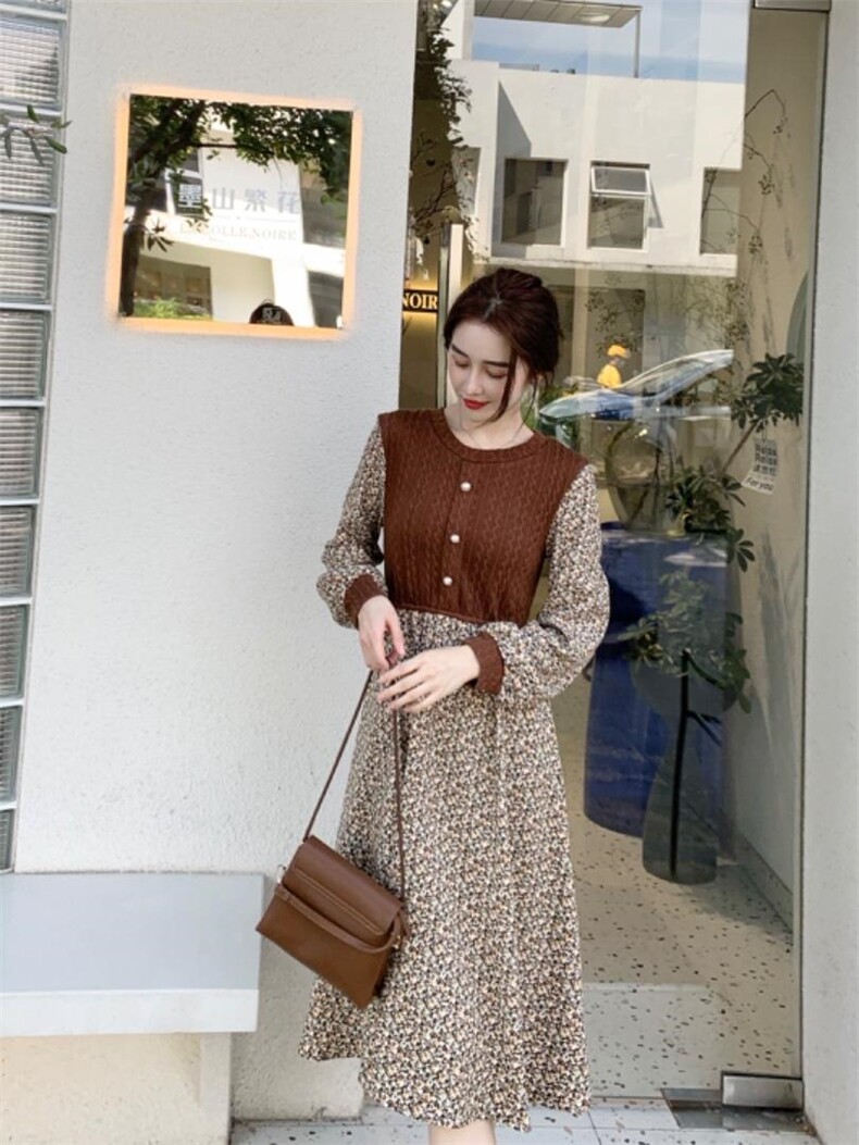 碎花连衣裙，女装连衣裙，阿爆