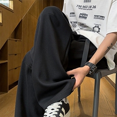 特批P32无差价夏季时尚百搭华夫格腰带拼接大码直筒休闲裤男K5734，男装休闲裤，电商A001-1