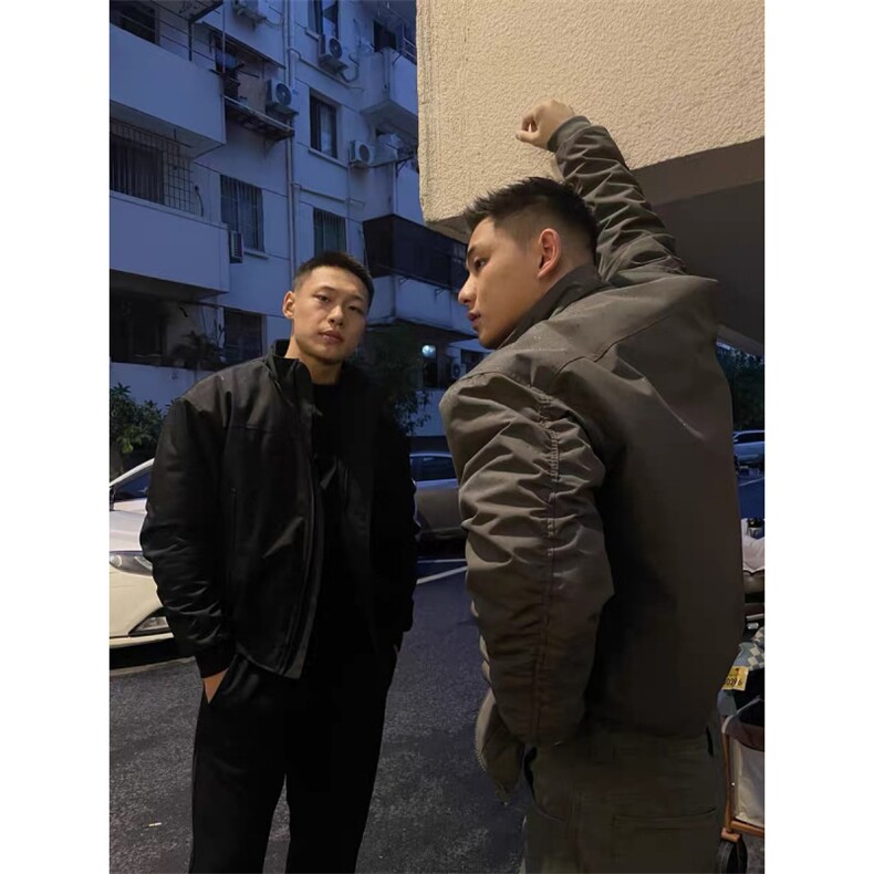 杭州质量 原版做法 美式棒球服夹棉飞行夹克 特P88图片