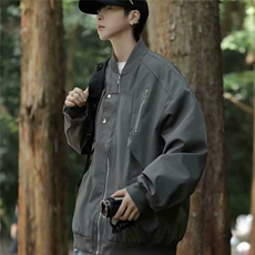 美式高街工装外套男春秋款棒球服潮牌复古飞行员夹克男LS95/P64，男装夹克，星座506