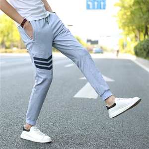 8589高质量男棉质休闲宽松运动裤潮款加肥加大码L-9XL P65图片