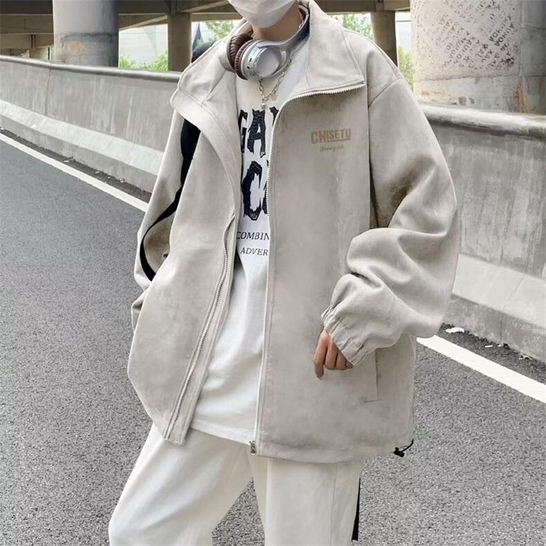 秋季青春流行男双层麂皮绒夹克JK923P65,男装夹克,星座1116-2